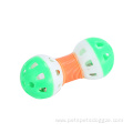 Plastic dumbbell toy for cat